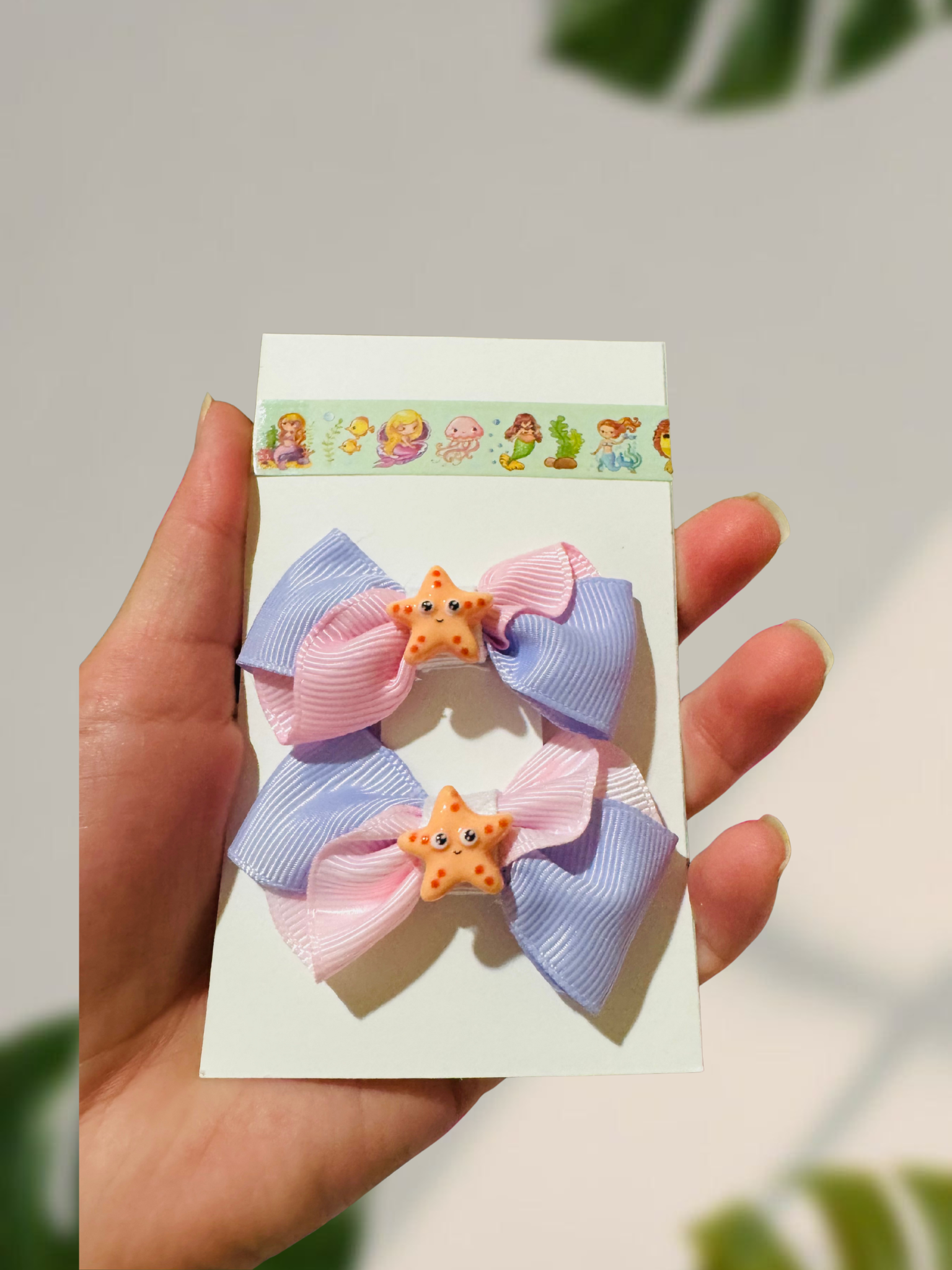 Mini Pastel Starfish Hair Bows🎀