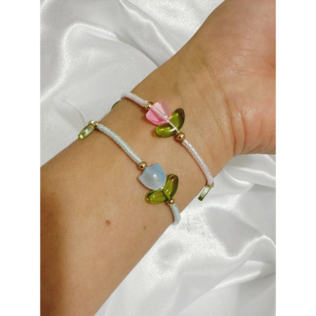 Tulip & Pearl bracelets 🌸✨